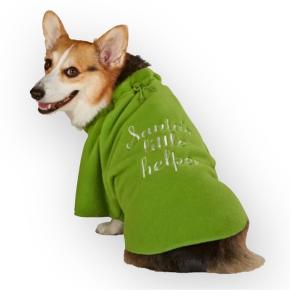 MARTHA STEWART Pets Santa’s Little Helper Fleece Dog Sweater - Picture 1 of 6